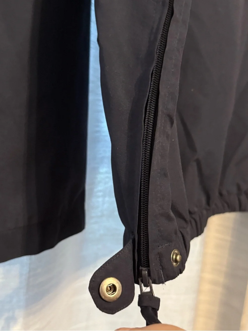 Maxwell House Quarter Zip Navy Blue Wind Breaker Jacket w/ Pockets Sz M EUC